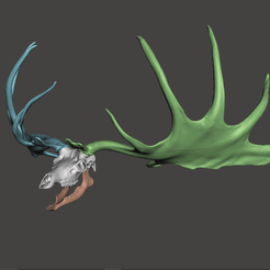 Screenshot-22.png STL file Megaloceros Deer skull・3D print model to download