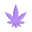 weedleaf.STL Free STL file Cannabis Leaf Keychain・3D printer model to download