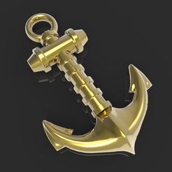 Ancla.83.jpg Download OBJ file Simple anchor pin • 3D printing template, Beto19