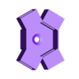 Hexagon 4fach.stl Wled Philips Hue Lines Diy