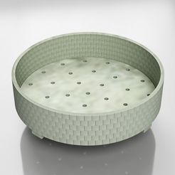 pot-render.jpg STL file Brick Pattern Bonsai Pot/Planter・3D printable model to download