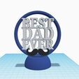 best-dad-ever-2.png Best Dad Ever Decor Stand Trophy Reward for Father's Day Gift