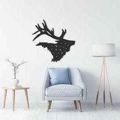 g1.jpg christmas -  deer wall decor
