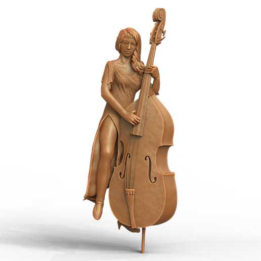 3D Model STL File for CNC Router Laser & 3D Printer 5520 Woman, Warrior, Mermaid 257 3D model