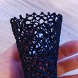 vase2.jpg Biomorphic Voronoi Lattice Vase Designed in Rhino - 3D Printable Digital File