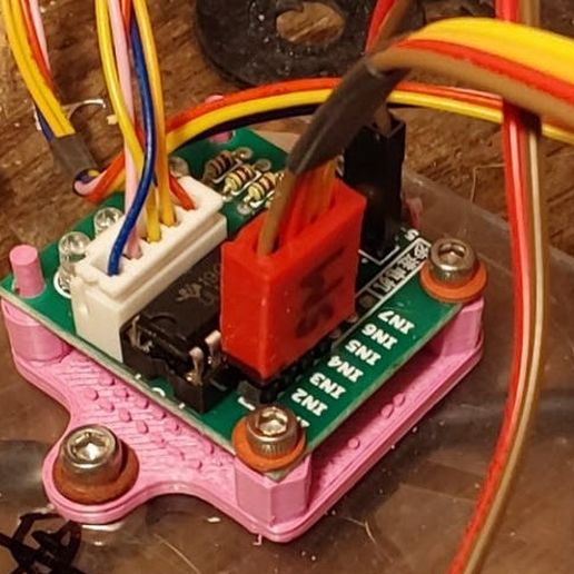 Arduino Stepper Motor ULN2003 Driver module mounting bracket 3D model