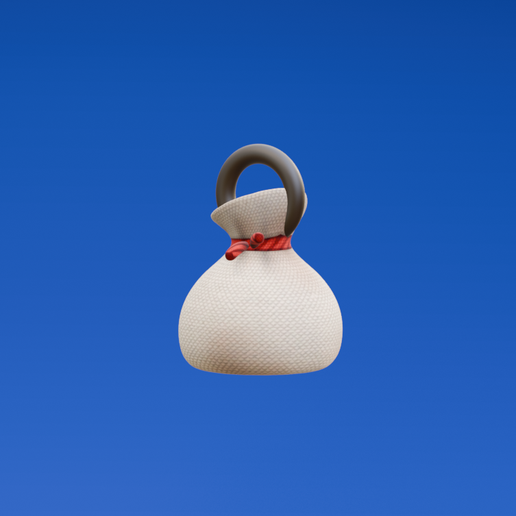 Money Bag Keychain - Wealth Symbol Collectible - Ready to Print