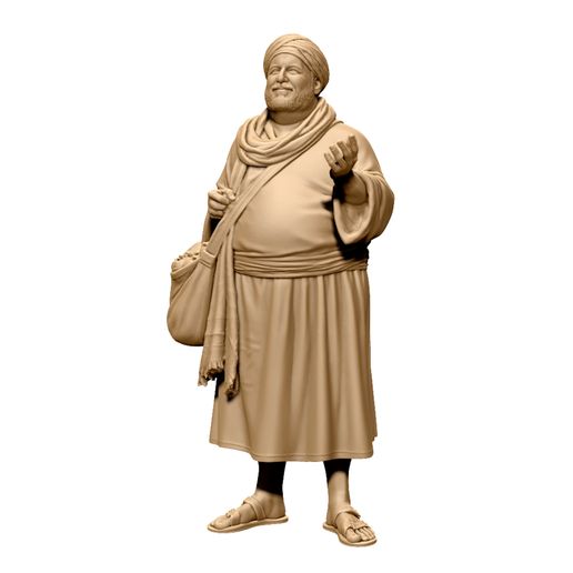 Nativity Wayfarer with Fruit Bag – Figurative Sculpt (1/10 Scale)