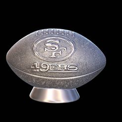 20221213_150500.jpg Fichier 3D Football 49ers+Base・Modèle à télécharger et à imprimer en 3D