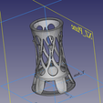 ModelPreview.png Lantern lamp artistic for 3D printing 3D print model
