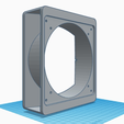 Duct_2.PNG Fichier 3D gratuit Baie de lecteur 5.25" x 4 à conduit de ventilateur 140mm/120mm avec grille d'évent carrée en option・Idée pour impression 3D à télécharger