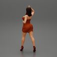 3DG-0004.jpg Sexy Woman walking In High Heels And Short Dress