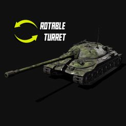 xdadad.jpg Tank IS-7 3D collectible model collectible Miniature ROTABLE