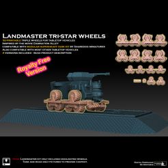 landmaster-insta-promo-royfree.jpg Файл 3D Landmaster Tri Star Wheels Лицензия свободная лицензия・Модель для загрузки и 3D печати