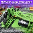 MRCC_Buggy-MegaCOMBO_03.jpg MyRCCar OBTS Buggy Mega COMBO, including Chassis, Body, Shocks, Wheels, HEX, and Motor Pinions