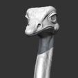 01.png Ostrich Head AM31 3D print model