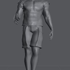 Muscular-Man-in-Beanie2.jpg 1-64 Muscular Guy in Shorts with Beanie