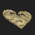 haaaqssssss.jpg Heart printing ready jewelry casting CNC milling artisan waves