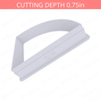 1-4_Of_Pie~3.25in-cookiecutter-only2.png Slice (1∕4) of Pie Cookie Cutter 3.25in / 8.3cm