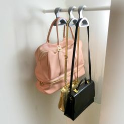 Scandinavian-Designed Portable Purse Holder Hanger Hook - Stylish, 3D  Printed, Compact and Durable Hanging Solution by Neuraldeepnet, Download  free STL model