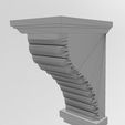 wf0.jpg Ribbed mission corbel bracket 3D print model