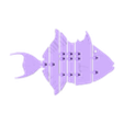 flexi gray triggerfish version 2.stl pez gatillo gris flexi