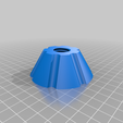 bottom_cone.png Winder for re-purposing spent filament spools