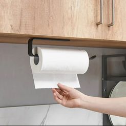 IMG_8597.jpeg Wall Mounted Plastic Toilet Paper Holder No Punching Tissue Towel Roll Bathroom Towel Rack Kitchen Bathroom Accessories