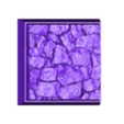 25mm_square_base_cobblestone_v2_002.stl 10x 25mm square base with cobblestone ground v2 (+toppers)