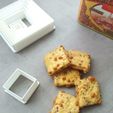 20240104_153453.jpg Set of 8 square cookie cutters - Mini-sandwiches and other cookies