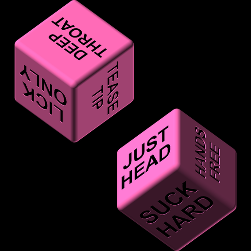 🎲 Blowjie Sex Dice・Free STL File for 3D printing・Cults