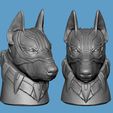 zzz.jpg Lazy Heroes (Dobermann, black panther) - figure, Toy, Container [Color ready]