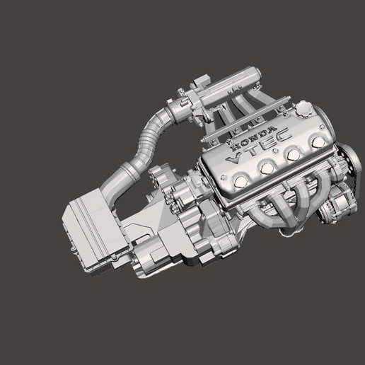 🛞 D-Series stock engine look V. 1/24 scale・ OBJ File for 3D printing・Cults