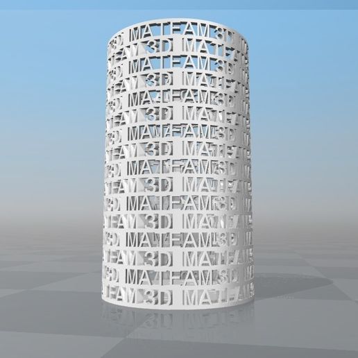 PERSONALIZABLE PENCIL PORCELAIN MA TEAM 3D