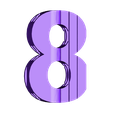 8.stl STL file Text Flip: Numbers 0-20・3D printing model to download