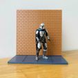 s-l1600-7.jpg CUSTOM BRICK WALL & SIDE WALK for 3.75 inch (1:18) Sci-Fi Diorama