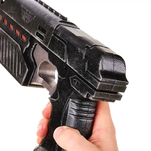 🧑‍⚖️ Judge Dredd 1995 Lawgiver MK2 Pistol Gun Prop Replica・ 3D