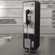 Phone-02.png Telephone Booth 3d printable in various scales