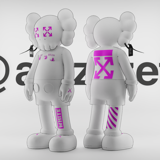 🎨 Kaws Off White Companion 3・ STL File for ・Cults