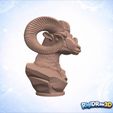 jpg_frame_14.jpg Powerful Black Stone Ram Bust – RDW3D-H2YIJ