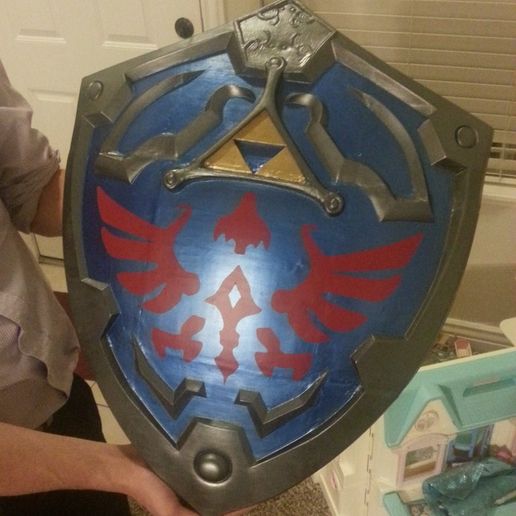 scale shield for a legendary hero with a Link to a princess named Zelda 3D model