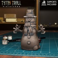 Snowman01.jpg STL-Datei Schneemann 01 [Pre-Supported]・Modell zum Herunterladen und 3D-Drucken