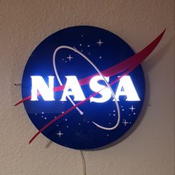 20190810_014731.jpg 3D NASA Insignia / Logo / Sign /  - Lamp