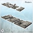 1-PREM.jpg Set of cemetery squares with low walls, tombs and mausoleum (2) - Modern WW2 WW1 World War Diaroma Wargaming RPG