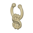 Fem-jewel-septum-2020-low-91.png fake DOLLAR nose hook FAKE NIPPLE PIERCING Female Male Septum Barbaella Non-Piercing Body Jewellery  Weight femJ-202 3d print cnc