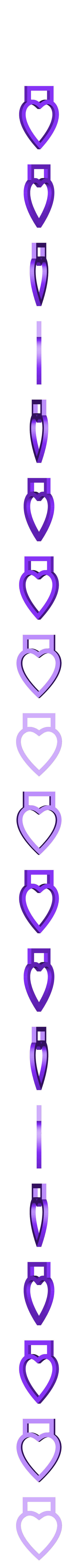 Handle.stl Valentine Heart Message