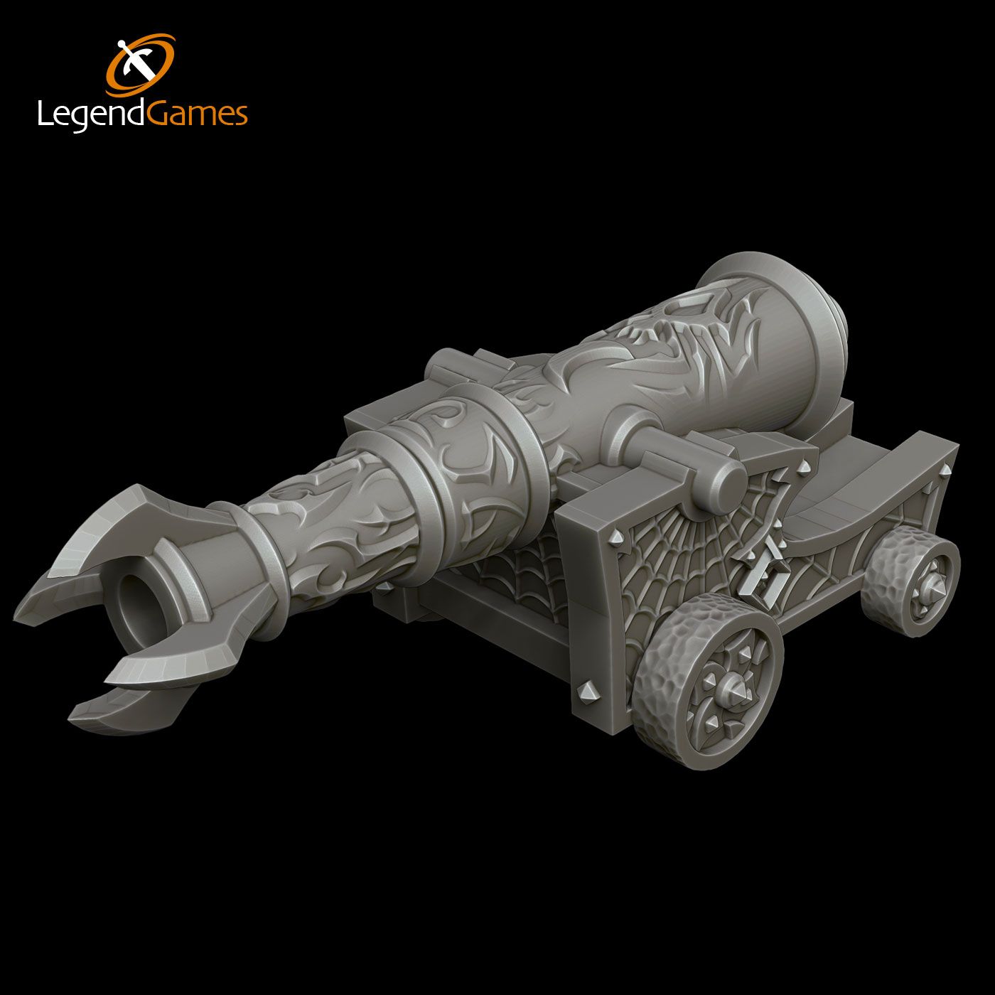 Drow-Cannon-Thumbnail-V2.jpg STL file LegendGames Drow Cannon・3D printable model to download, LegendGames
