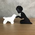 WhatsApp-Image-2023-01-20-at-17.10.42-1.jpeg Girl and her Cocker(afro hair) for 3D printer or laser cut