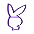 Bunny Playboy.stl Bunny Playboy cookie cutter for professional