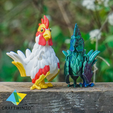 9.png Print in Place Tiny Rooster no supports